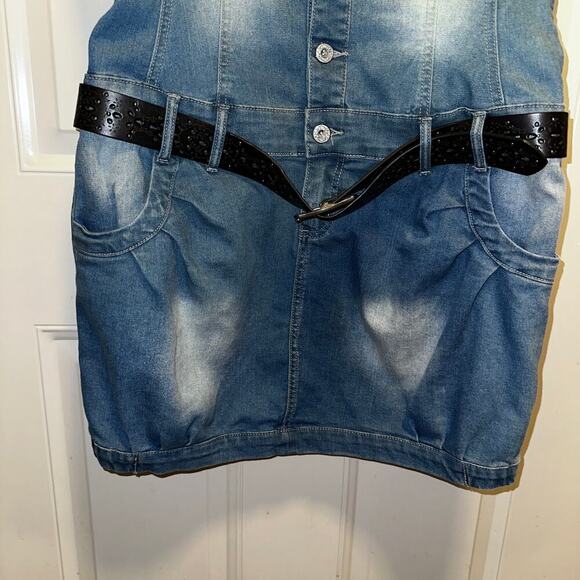 Venus y2k denim dress sz 12 - Picture 3 of 6